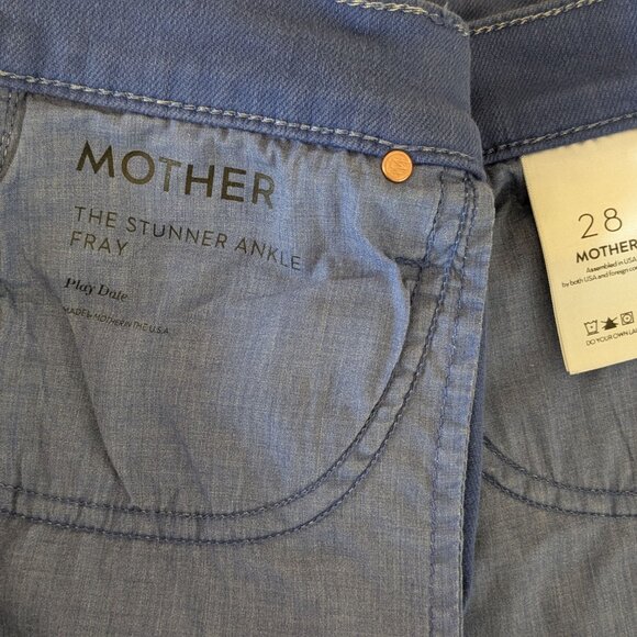 Mother The Stunner Ankle Fray Jeans Sz 28 - Picture 2 of 4